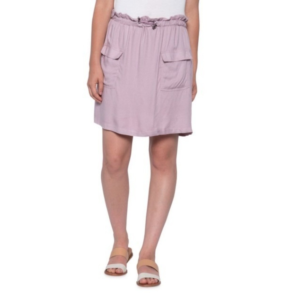 Telluride Womens Size Medium Paper Bag Waist Bungee Cord Cargo Skirt New
